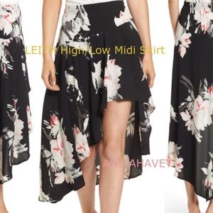 LEITH High/Low Midi Skirt Size XL